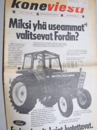 Koneviesti 1975 nr 15 - sis, mm. Seuraavat artikkelit, Kotimainen kuivuri Kelsa Oy:ltä, Viljakaupan ongelmia, Pohjois-ruotsalaista karjataloustekniikkaa, ym.