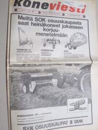 Koneviesti 1973 nr 11 - Valta ja vastuu, Shell farmi, Ford 4500 kaivaa ja kuormaa, Niittosilppureiden silppuja, JF FS 80 poimiva tarkkuussilppuri, ym.