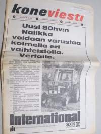 Koneviesti 1974 nr 16  - Puoliteloilla puintipellolla, Tehostettua neuvontaa - maatalouskylä, Rattivaihde traktorissa, Monitoimivaunu perunan kuljetuksessa, ym.