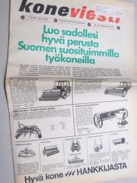 Koneviesti 1974 nr 20  - Amerikan ihmemaassa, Rajattomien mahdollisuuksien maa, MB-Trac - Uuden sukupolven traktori, Maatilakaivuri - Monipuolinen työväline, ym.