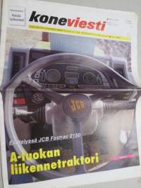 Koneviesti 1999 nr 1 - A-luokan liikennetraktori, JCB Fastrac - Urakkakuskin unelma, Tanskalainen jurttinostin, Ison tilan nuori viljelijä, Vuoden idea 1998, ym.