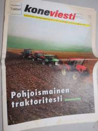 Koneviesti 1999 nr 4 - Pohjoismainen traktoritesti, Polttomoottori syrjäyttää höyryvoiman, Moniventtiilimoottoreita traktoreihin, MF 6200 ja 8200 - sarjat, ym.