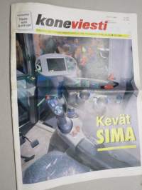 Koneviesti 1999 nr 6 -  Kevät sima, Akkutesti yllätti - Halvimmat ja kevyimmät kärjessä, Vesakkovarusteltu Fendt Xylon - Puskat sileäksi, Öljypellavaa  2000 ha, ym.