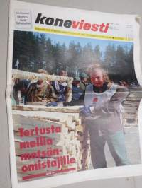 Koneviesti 1999 nr 12 -  Tertusta mallia metsänomistajille, Kuhn Master 120 NSH - Ranskalainen kaksoisaura, Normacontista Formacontti - Konttivaunun paluu, ym.