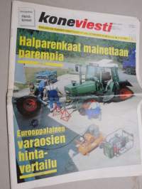 Koneviesti 1999 nr 18 - Halparenkaat mainettaan parempia, Eurooppalainen varaosien hinta-vertailu, Mestaruudet jaossa Mustialassa, Dieselmoottori selättää muut, ym.