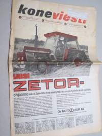 Koneviesti 1977 nr 14 - Uusi Zetor-ohjaamo, Toinenkin tapa säilörehun tekoon, Turhasta työsuojelubyrokratiasta miljoonalasku maataloudelle, ym.