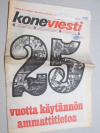 Koneviesti 1977 nr 22 - 25 vuotta käytännön ammattitietoa, Elvyttely ja energia, Maatalouskoneiden hinnanmuodostus on nyt selvitetty, Mitä heille nyt kuuluu?, ym.