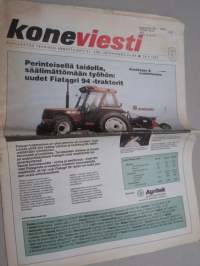 Koneviesti 1993 nr 6 - Aluskasvillisuus ja keskusteluliikkeet,SIMA´93:n traktorit,Konekentän laidalta -Liikenneministeriön kiireet ja Eestin maatalous-koneteollisuus