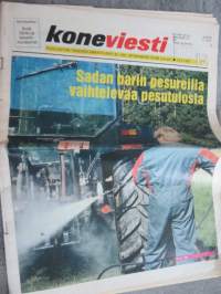 Koneviesti 1997 nr 15 - Takuukeskus ohoi!, Peto jyrsimeksi - Eipä uskoisi ellei näkisi, Katsojat ja kisaajat kyselivät, mistä virtaa vetourheiluun, ym.