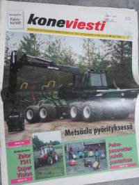 Koneviesti 1998 nr 15 - Kokoviljasäilörehu ei ole vain hätäkeino, Tractor Pullingin PM-kisat jurvassa, Masinistien huippukokous, Oulun maatalousnäyttely, ym.