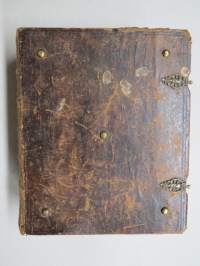 BIBLIA 1845, Se on: Koko Pyhä Raamattu Suomexi; Alku-Raamattuin Hebrean ja Grekan jälkeen wastauudesta ojettu:... (kohteesta on 39 kuvaa)