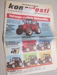 Koneviesti 1988 nr 14 - Odotusten valinkauhassa, CAV EGDPA - Sähkö parantaa dieselmoottorin suorituskykyä, Konekentän laidalta - Tuumailua työnäytöksistä, ym.