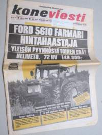 Koneviesti 1988 nr 17 - Ennakko-ostoilla etunsa, Fiatagri - Lisää nopeutta ja ketteryyttä, Käytetyn traktorin kauppa, auroista ja kilpakynnöistä, ym.