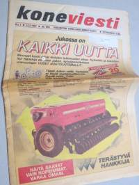 Koneviesti 1987 nr 3 - Talvi yllätti, Fiskars on kuollut - eläköön Agrolux, Elektroniikasta apua työkoneen säätöihin, Tanskalaista maatalouskone-teollisuutta, ym.