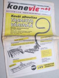 Koneviesti 1987 nr 5 - Koneostoihin budjetointi mukaan, SOK panostaa kotimaisiin, Harmeka ja Tuhti Junkkari - Paalit silpuiksi, Jome-rehuleikkuri, ym.