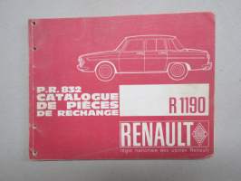 Renault R.1190 - P.R.832 Catalogue De piéces de rechange -parts catalogue / varaosaluettelo