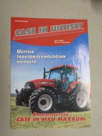 Case IH Uutiset / Case IH asiakaslehti syksy 2003, IH MXU MAXXUM, CVX, MXM, IH JX / JXU MAXXIMA, IH-merkkiuskollinen Alf-erik Wiss, ym.