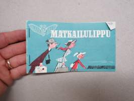 Valtionrautatiet - VR - Matkailulippu 1957 -railway ticket