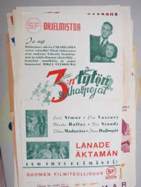 3:n tytön sulhaspojat - Lånade äktamän, pääosissa Erzsi Simor, Piri Vaszary, Blanka Raffay, Biri Szondy, Vilma Madarász, Ilona Dajbugát elokuvajuliste / movie poster