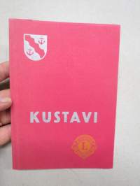 Kustavi -eilen -tänään -huomenna, Kustavin historiaa & kuntatietoja, Lions-toiminnan historia, matrikkeli huvilanomistajista, mainoksia, tarinoita,
