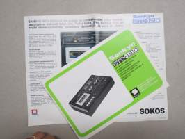 Sankyo STD-1510 Stereo Cassette Deck -käyttöohjekirja + myyntiesite