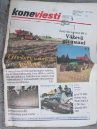 Koneviesti 2002 nr 5 - Kahden kerroksen metsäväkeä, Deutz-Fahr Agrotron MK 3 - Väkevä germaani, Valinnan vaikeus - Hyviä kaikki, AMAC ZRB 1700, ym.