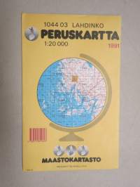 Lahdinko peruskartta 1991, 1:20 000, 1044 03