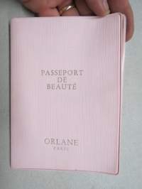 Passeport de Beauté - Orlane, Paris - Pandora Kemikalio Turku - Oy Floriol Ab - liikeapulainen Maija-Liisa Ikonen, henkilökohtainen kaunistus- / meikkausainepassi