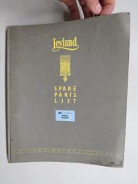 Leyland UE. 400/54A Diesel engine - Spare Parts List -varaosaluettelo