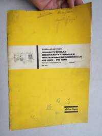 Atlas-Copco PR 365 - PR 600 siirrewttävä dieselkäyttöinen ruuvikompressori -huolto-ohjekirja