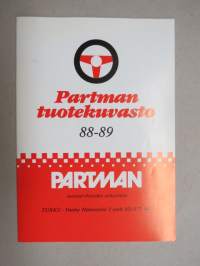 Partman autotarvikkeet tuotekuvasto 1988-1989