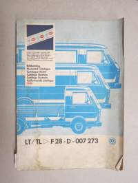 Volkswagen LT / TL F28-D-007 273 1988 Bildkatalog / Illustrated Catalogu / Catalogue illustré / Catalogo illustrato -varaosaluettelo
