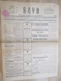 Savo (Kuopio) 14.2.1918 -sanomalehti