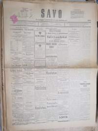 Savo (Kuopio) 6.4.1918 -sanomalehti