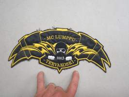 MC Lumppu - Tervakoski -selkämerkki takkiin