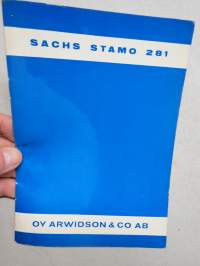 Sachs Stamo 281 -käsikirja / käyttöohjekirja