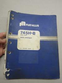 Fiat-Allis 745-B Wheel Loader Parts Catalogue serial nr 94A02901 up -pyöräkuormaaja, varaosaluettelo