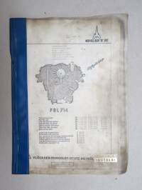 Deutz F8L 714 Ersatzteilliste / Spare Parts Catalogue (Copy) -varaosaluettelo, kopio