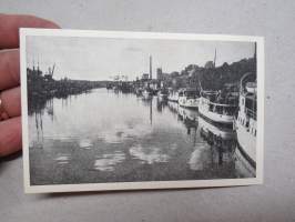 Turku - Åbo, Näköala Uudelta sillalta - Utsikt från Nya bron, postikortti - postkort, 1940-luvulta, käyttämätön, tukkuliikkeen vanhaa varastoa