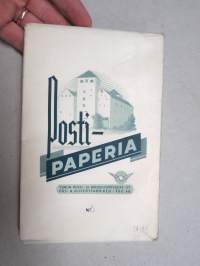 Turun Linna postipaperia nr 5, kirjepaperia / kirjoituslehtiö 1930-luvulta - Turun Pussi- ja Kirjekuoritehdas Oy / Pås- och Kuvertfabriken i Åbo Ab