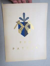 Pro Patria -kirjoituspaperilehtiö 1940-luvulta