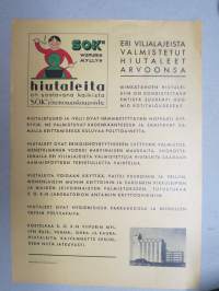SOK Wiipurin Mylly - SOK eri viljalajeista valmistetut hiutaleet arvoonsa - Kvarn i Viborg, giv spannmåösflingorna den uppskattning de förtjäna -mainos 1930-luku