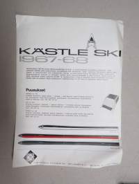 Kästle Ski 1967-68 puusukset Prince - Hit - Sprint, metallisukset  K 2000 - Metal-RS, lasikuitusukset CPM - Snow Plast - Snow Prince -myyntiesite