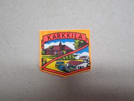 Karkkila -kangasmerkki / matkailumerkki / hihamerkki / badge