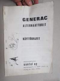 Generac alternaattorit (kannettava agregaatti) -käyttöohje