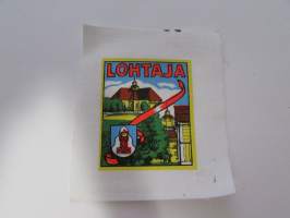 Lohtaja -kangasmerkki, matkailumerkki, leikkaamaton