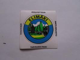 Elimäki -tarra, matkamuistotarra 1970-luvulta