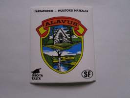 Alavus -tarra, matkamuistotarra 1970-luvulta