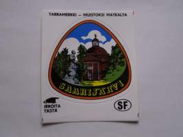 Saarijärvi -tarra, matkamuistotarra 1970-luvulta