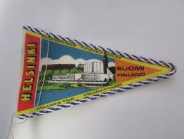 Helsinki -Suomi -Finland -matkailuviiri, pikkukoko / souvenier pennant